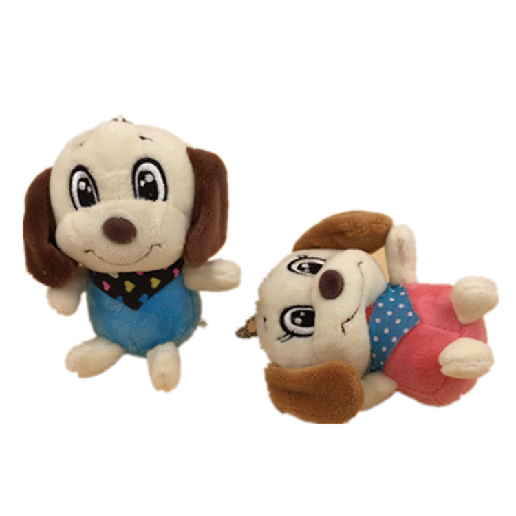 Paula embroidery of the big eye dog plush pendant key chain scarf animal wedding gifts custom wholesale