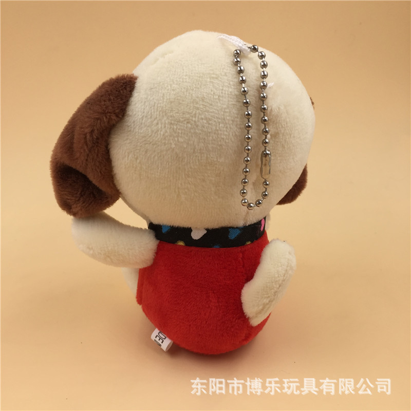 Paula embroidery of the big eye dog plush pendant key chain scarf animal wedding gifts custom wholesale