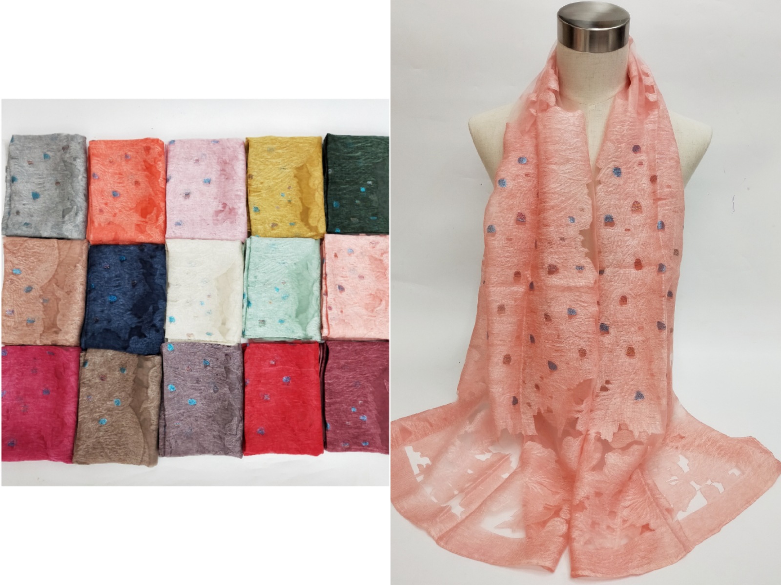 Manufacturers direct spring and Autumn new scarf custom silk embroidery silk shawl silk scarves long custom wholesale