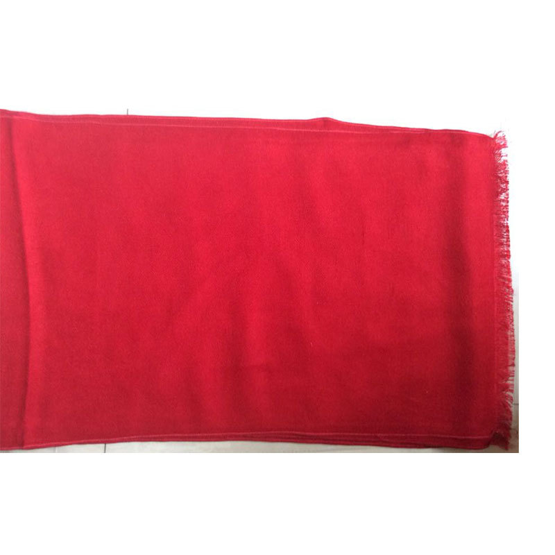 Logo Embroidery Chinese Red Scarf Opening Ceremony Annual Meeting Gifts Classmates Party Printing Embroidery Scarf