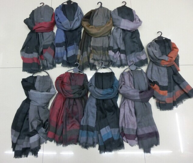 New yarn-dyed scarf Tan thick yarn factory outlet
