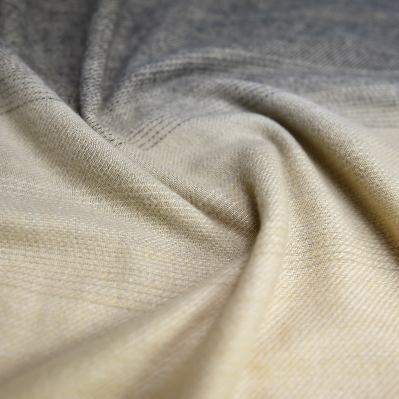 New Autumn and Winter Super Soft Yarn-Dyed Brushed Gradient Cashmere-like Mid-Length Scarf Women&#039;s European and American Shawl Warm Scarf
