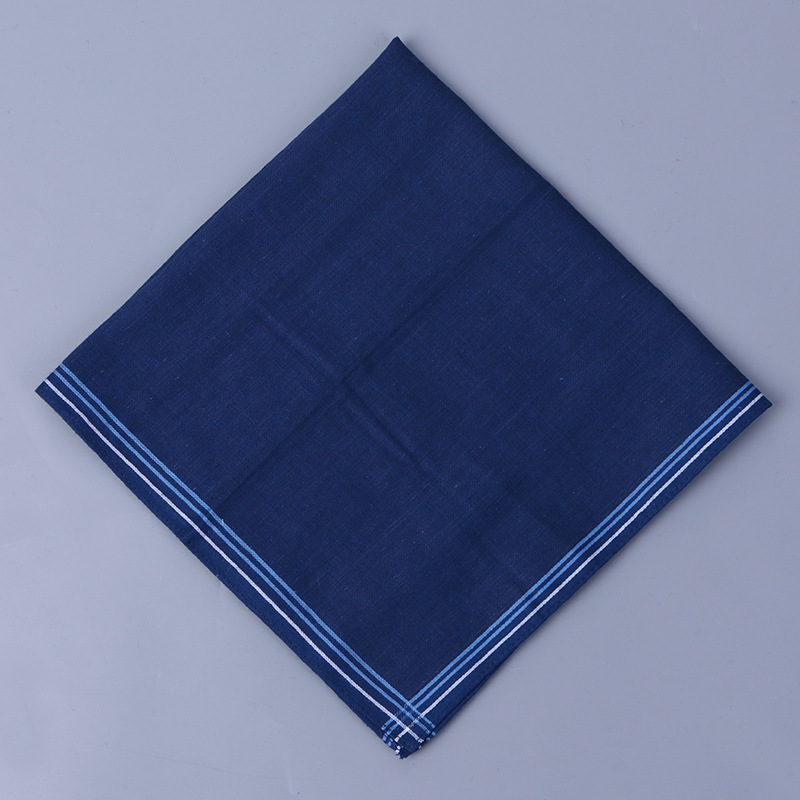 New Cotton Export Yarn-Dyed Jacquard Handkerchief Creative Portable Sweat-Absorbing Towel Men&#039;s Business Square Scarf Factory Wholesale