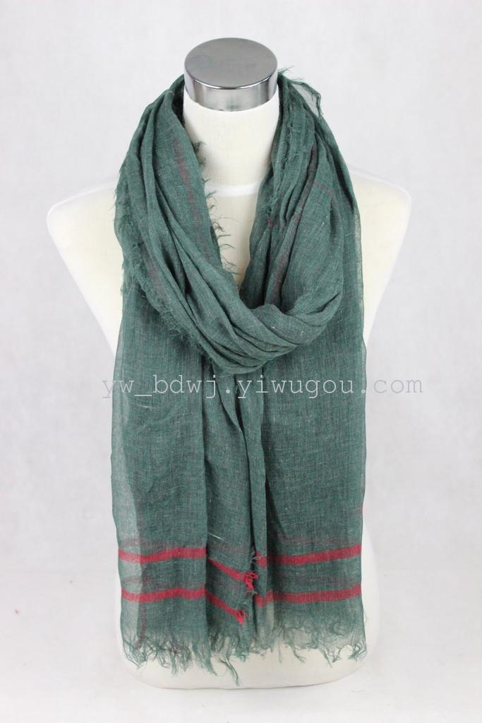 2014 new Plaid yarn-dyed scarf stream scarf