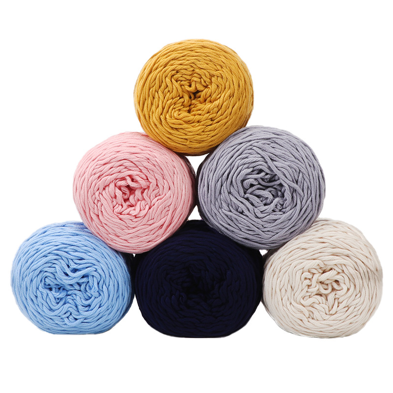 Factory Wholesale Multi-Strand Lover Cotton Handmade DIY Scarf Hoodie Neck Warmer Sub-Thread Knitting Needle Thread 16-Strand Medium Thickness Wool Ball