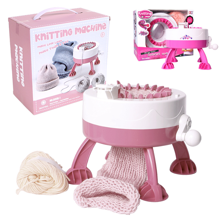 Play House Star Cylinder Knitting Machine DIY Creative Scarf Sweater Handmade Wool Knitting Machine Morandi