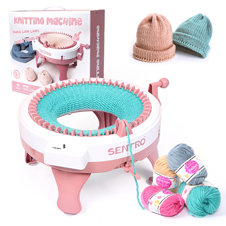 48-Pin Oversized Hand Knitting Machine Wool Weaving Machine DIY Creative Woolen Cap Scarf Socks Hair Styling Clip