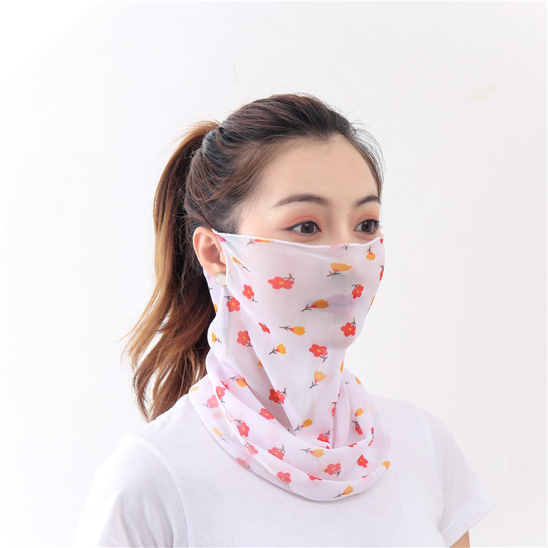 Scarf for Women Spring and Summer Sun-Proof Sunscreen Veil Small Bandana Driving Travel Scarf Fashion Voile Scarf