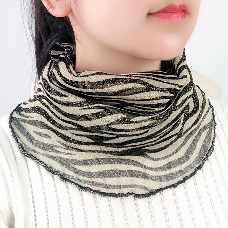 Veil Scarf Women&#039;s Thin Scarf Summer Scarf Scarf Small Neck Neck Neck Protection UV-Proof Scarf Voile Scarf