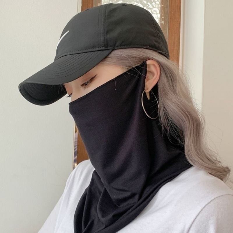  Thin Mask Female Men&#039;s Full Face UV Protection Neck Protection Driving Face Cover Anti-Gauze Kerchief Voile Scarf