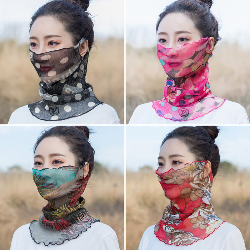 Thin and All-Matching Scarf Women&#039;s Pullover Scarf Sunscreen Veil Scarf Strength Protection Small Neck Scarf Voile Scarf