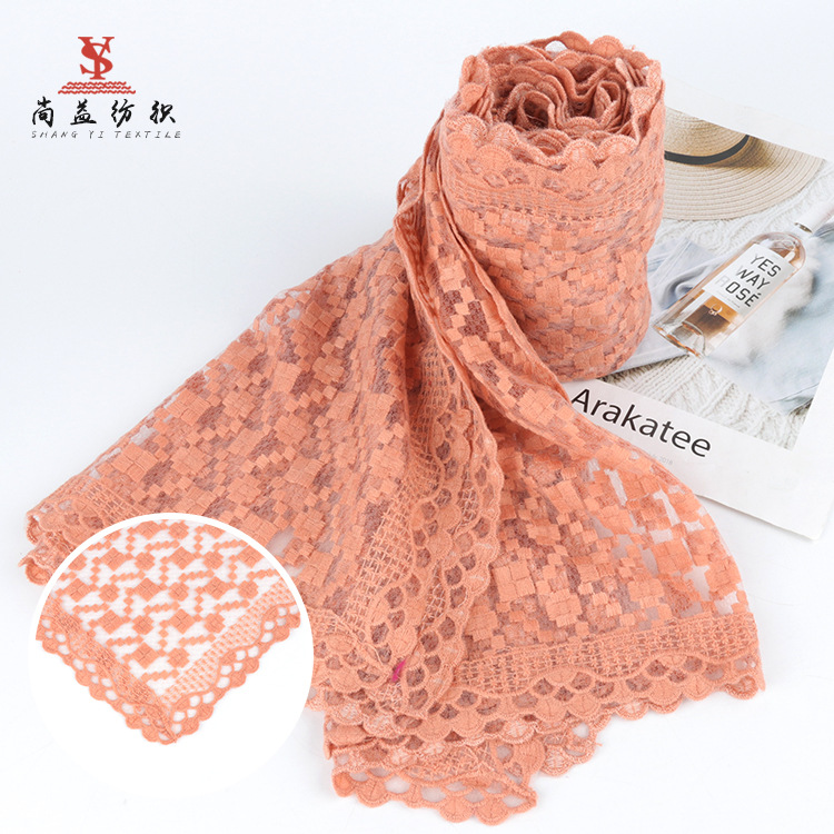 Scarf Women&#039;s Summer Sunscreen Shawl Cashmere Beach Towel Thin Scarf Versatility for Traveling Long Scarf Voile Scarf