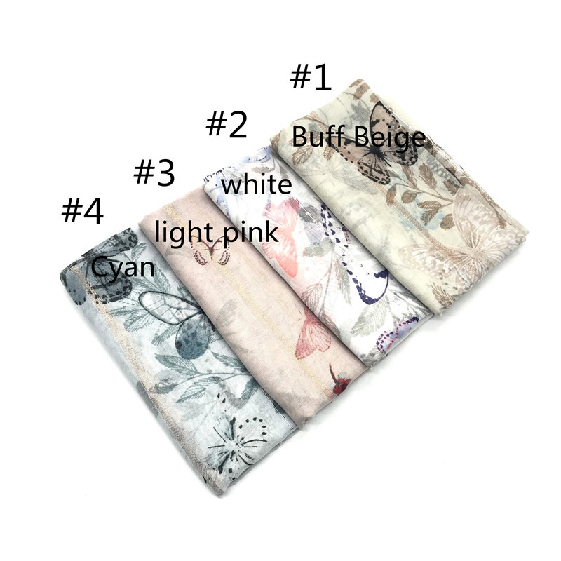 Cross-Border Summer Sunscreen New Voile Long Scarf Antique Literary Lady Printed Scarf Wholesale