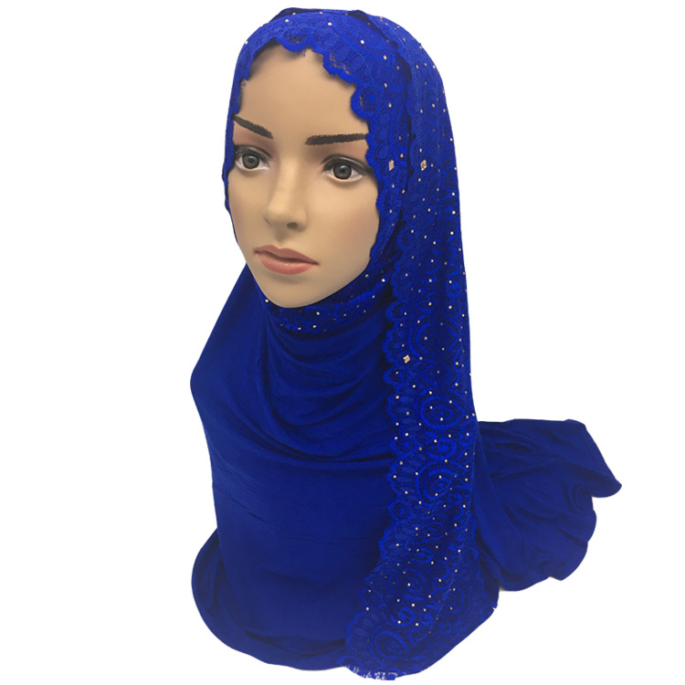 The new lace floral perm turban Muslim mulder pure cotton Arab lady scarf turban