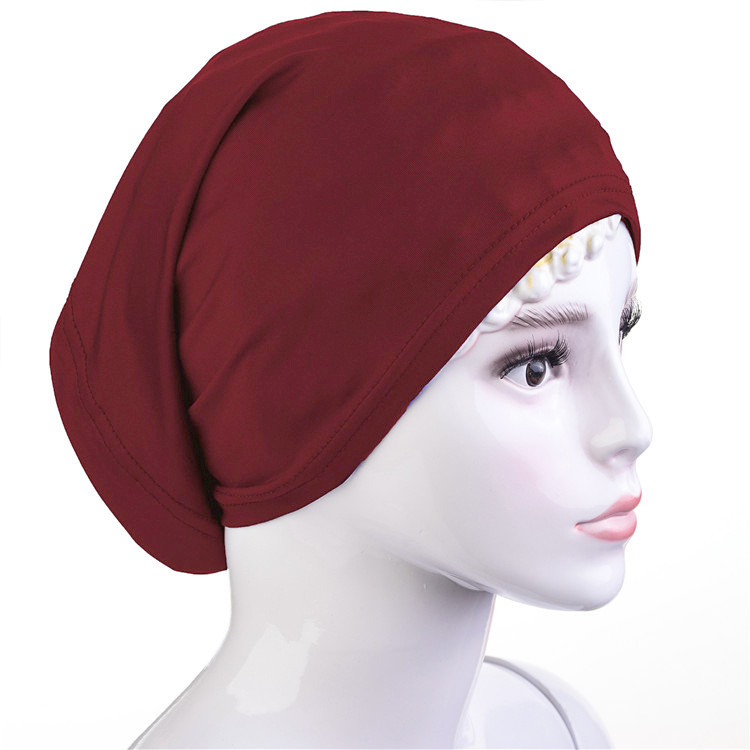 104 Muslim Smoke Pipe Cap Scarf Veil Scarf Mercerized Cotton Solid Color Shopee Muslim Scarf