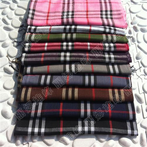 Men&#039;s Scarf Muslim men Baotou Yiwu scarves scarf plaid scarves produce customized Lina drones