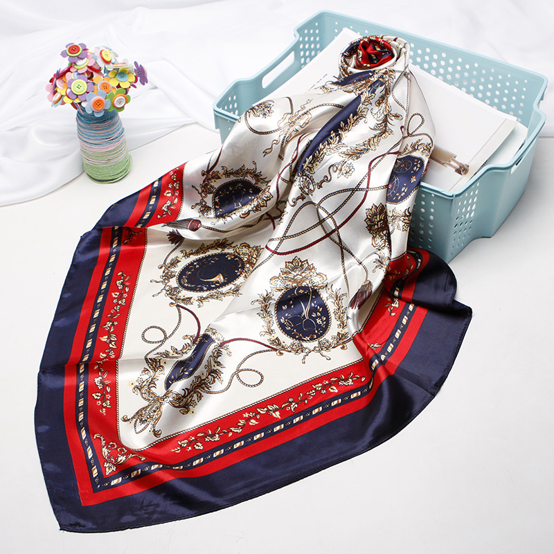 Women&#039;s Cashew Nut Printed Small Square Scarf Gift Making European and American Scarf Shawl Wholesale Printing Scarves