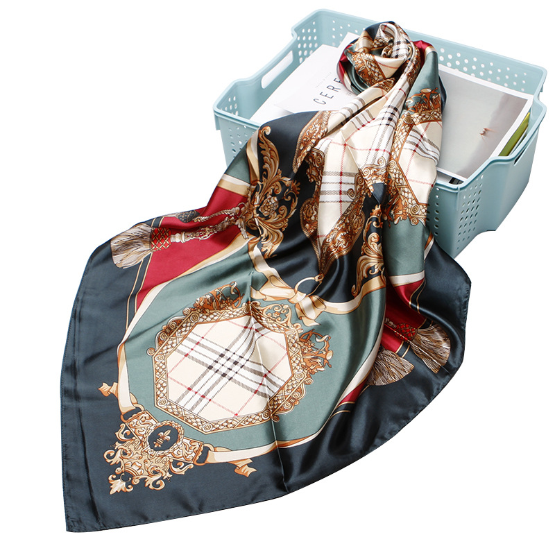 Women&#039;s Cashew Nut Printed Small Square Scarf Gift Making European and American Scarf Shawl Wholesale Printing Scarves