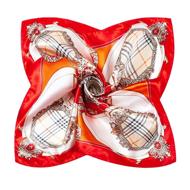 Printed Small Square Scarf Elegant and Elegant Polyester Scarves Women&#039;s Graceful and Fashionable Scarf Printing Scarves