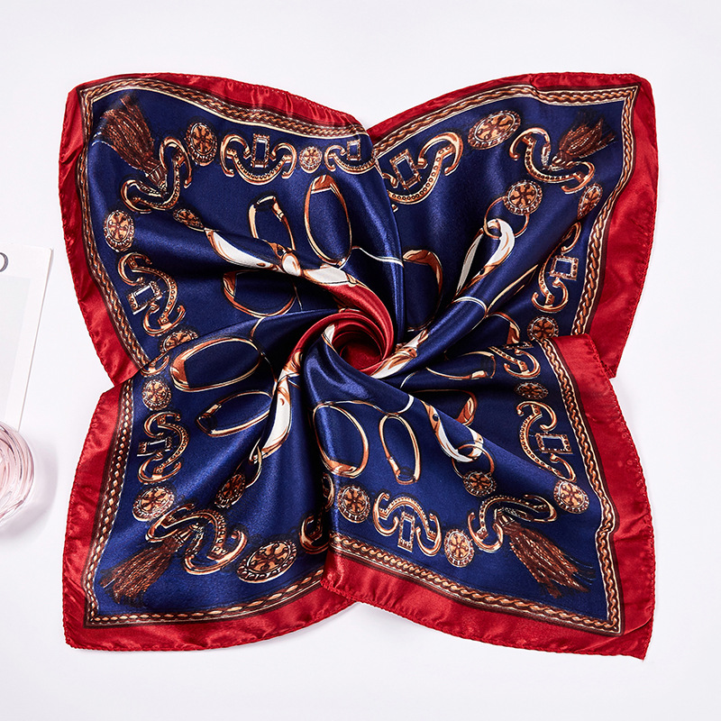 Printed Small Square Scarf Elegant and Elegant Polyester Scarves Women&#039;s Graceful and Fashionable Scarf Printing Scarves