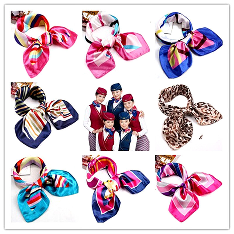 Professional Small Square Towel Small Silk Scarf Foreign Trade Korean Style Scarf Yiwu Factory Approval Printing Scarves