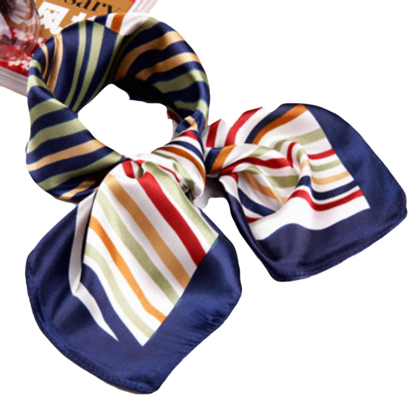 Professional Small Square Towel Small Silk Scarf Foreign Trade Korean Style Scarf Yiwu Factory Approval Printing Scarves