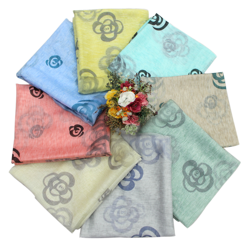 New scarves silk clear dirty stained printing scarves shawls rose print scarves