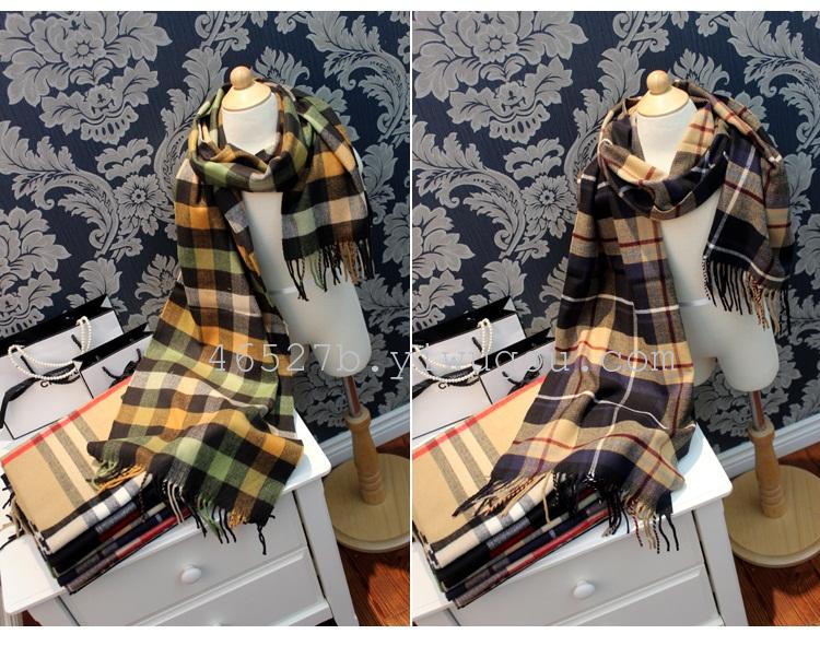 Children scarves wholesale new winter Plaid cashmere scarf fringed scarf scarf children