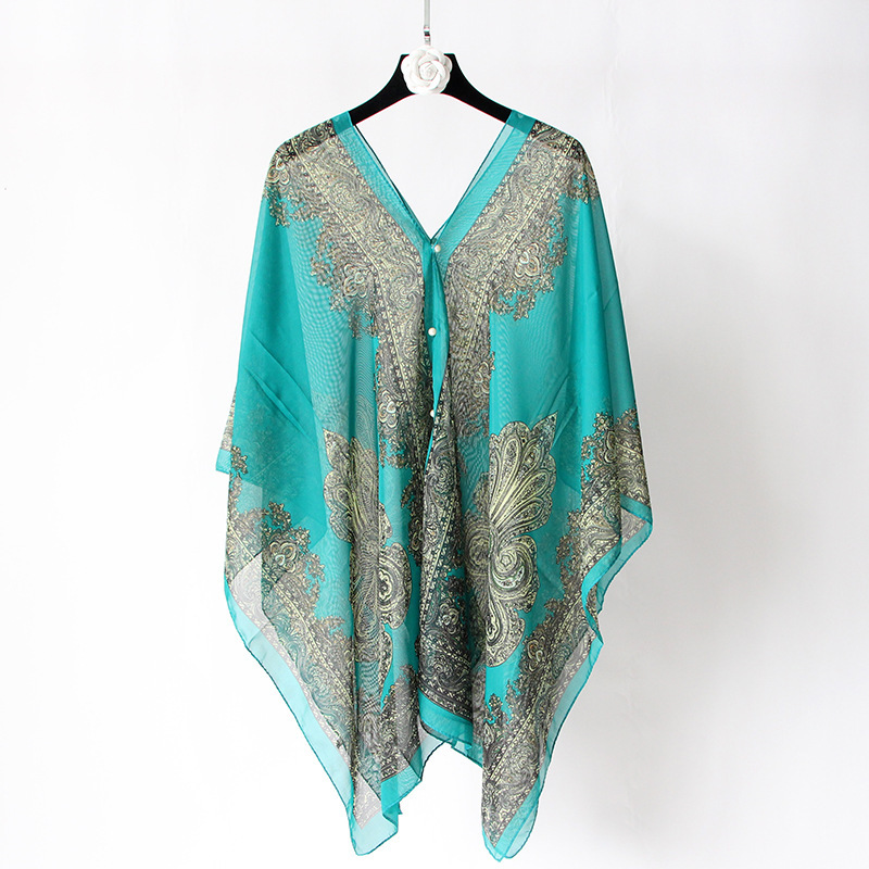 Multi-Functional Magic Chiffon Shawl Women&#039;s Sun Protection Super Long Beach Towel Scarf All-Matching Chiffon Scarves