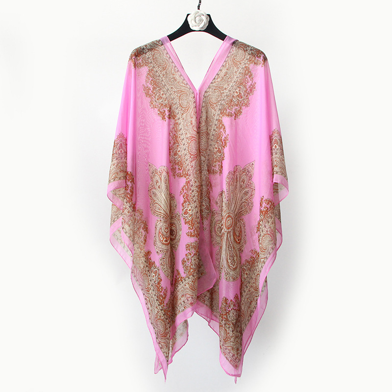 Multi-Functional Magic Chiffon Shawl Women&#039;s Sun Protection Super Long Beach Towel Scarf All-Matching Chiffon Scarves