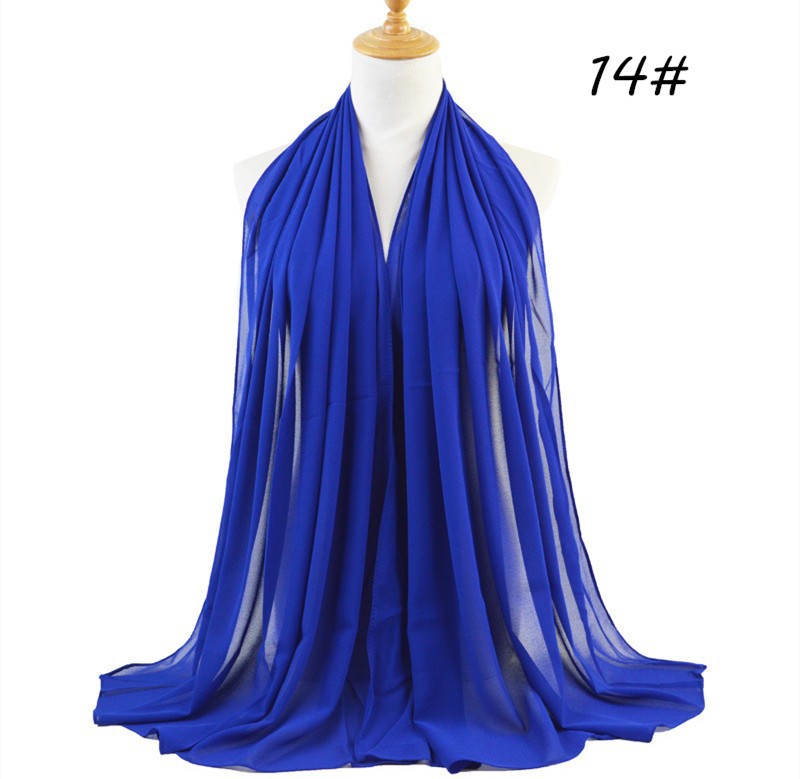 Pearl Chiffon Bubble Monochrome Bubble Towel Scarf Fashion Scarf Women&#039;s Soft Scarf Long Scarf Scarf Chiffon Scarves