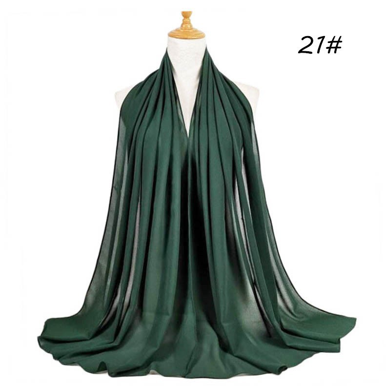 Pearl Chiffon Bubble Monochrome Bubble Towel Scarf Fashion Scarf Women&#039;s Soft Scarf Long Scarf Scarf Chiffon Scarves