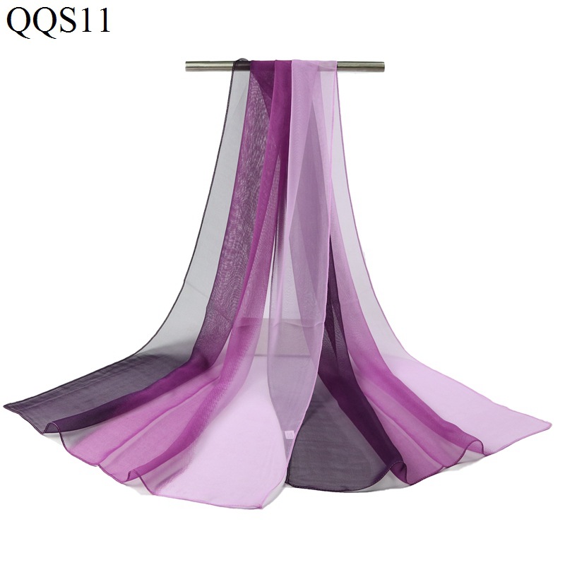 Scarf Georgette Transitional Color Lightweight Gauze Kerchief Body Training Square Dance Dance Scarf Chiffon Scarves