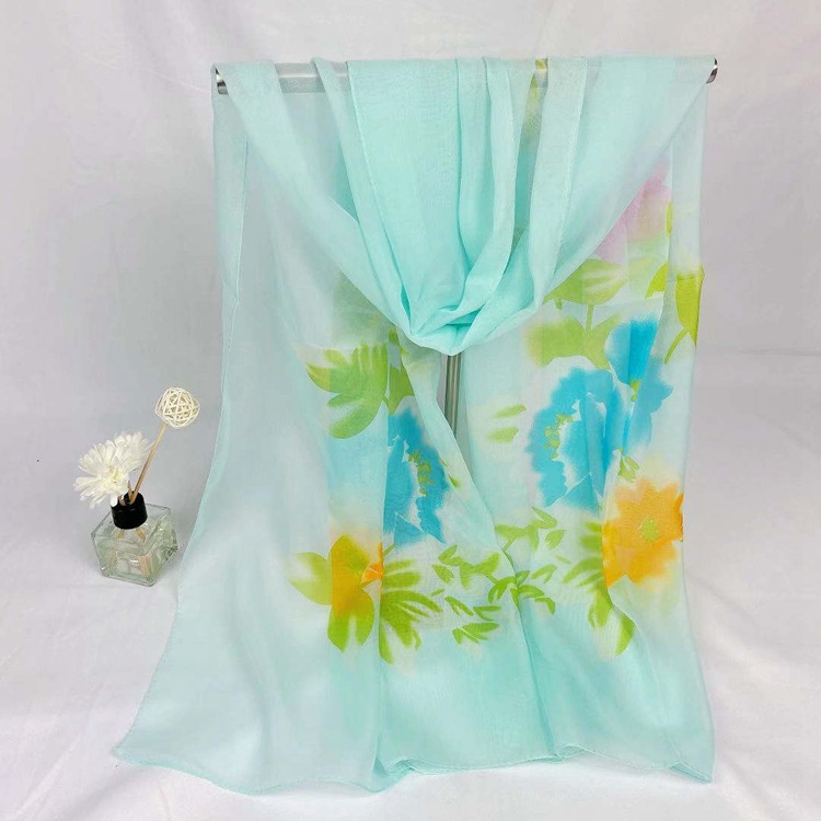 Style Chiffon Scarf Women&#039;s Printing Decoration All-Matching Long Scarf Beach Towel Gift Wholesale Printing Scarves