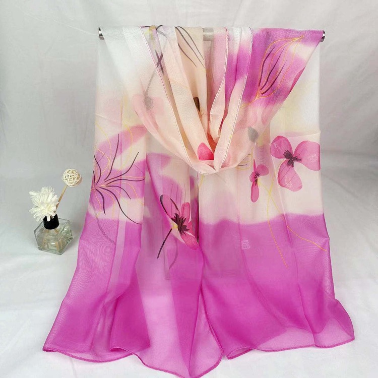 Style Chiffon Scarf Women&#039;s Printing Decoration All-Matching Long Scarf Beach Towel Gift Wholesale Printing Scarves