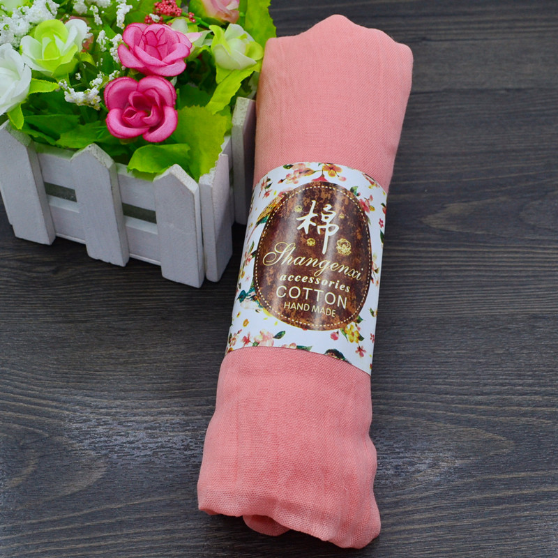Winter Red Cotton and Linen Scarf Solid Color Air Conditioning Multifunctional Warm Shawl Cotton Linen Scarves