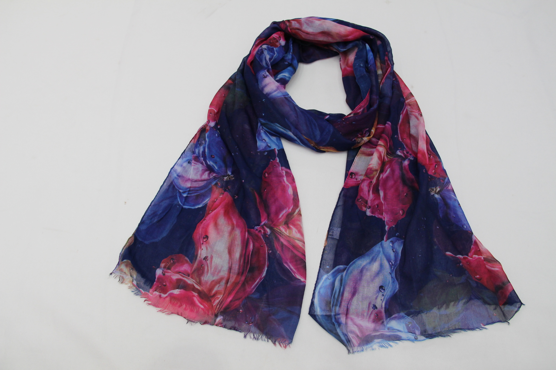 New Bohemian Color Printed Scarf Travel Photo Scarf Retro Cotton and Linen Long Scarves Shawl Female