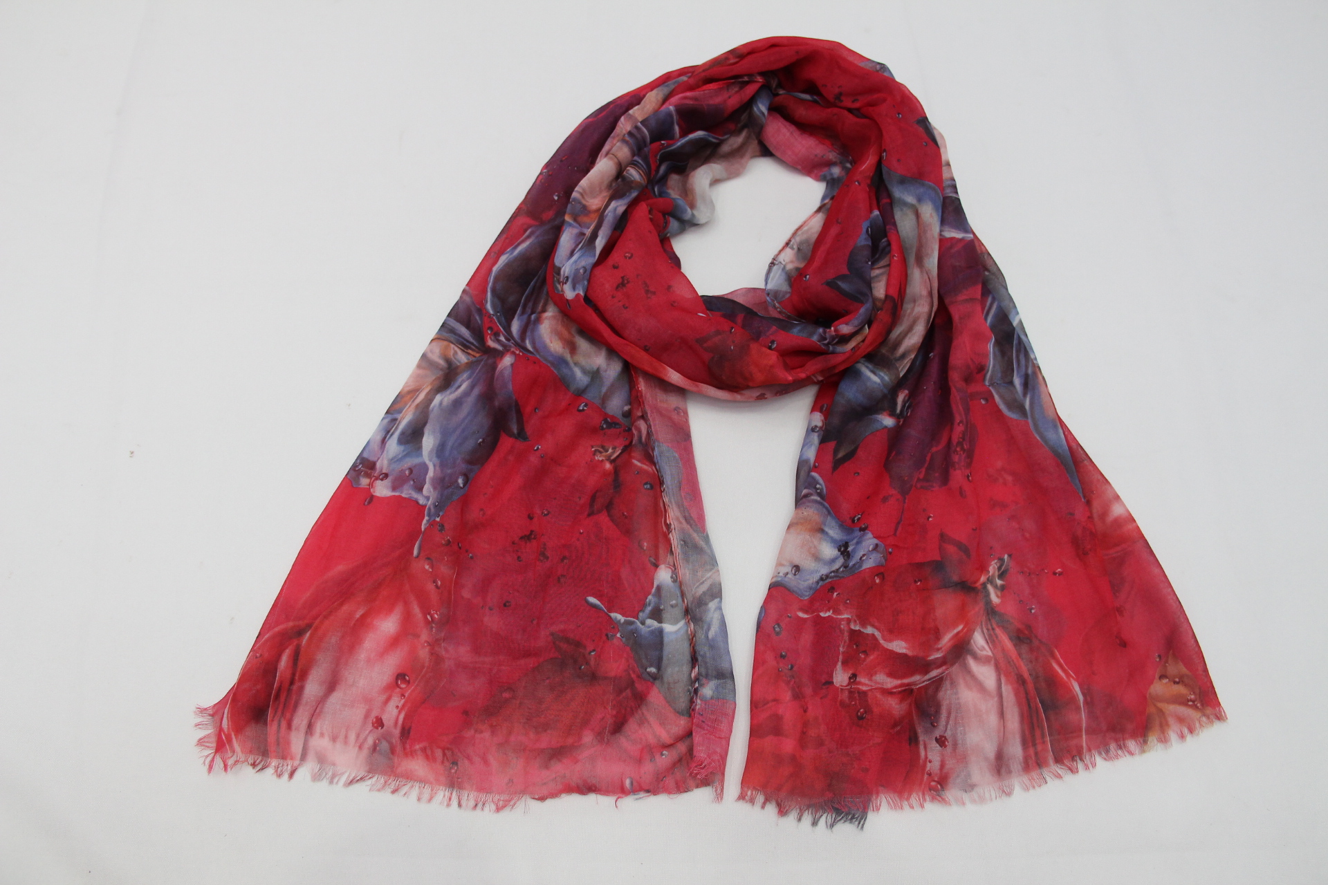 New Bohemian Color Printed Scarf Travel Photo Scarf Retro Cotton and Linen Long Scarves Shawl Female