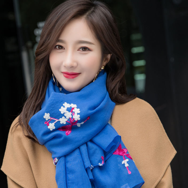 Cotton Linen Scarves  Ethnic Style Scarf Cotton and Linen Scarf Travel Photo Shawl Versatile Gift Scarf Wholesale