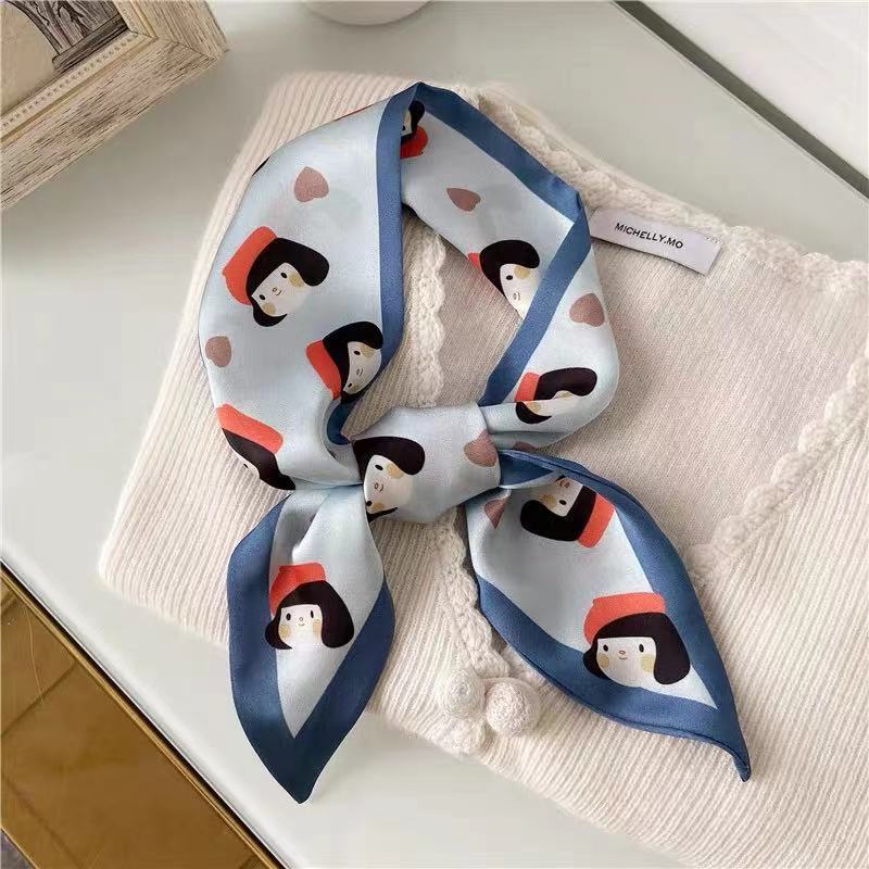Super Fairy Letter Bow Long Scarves Hair Band Female Tie Hair Summer Ribbon Ponytail Mori Style Headband 2021new Fashion