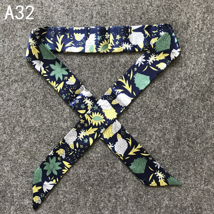 Manufacturer&#039;s Classic Slim Tie Bag Handle Scarves Small Silk Ribbon Decorative Scarf Bag with Women&#039;s Scarf