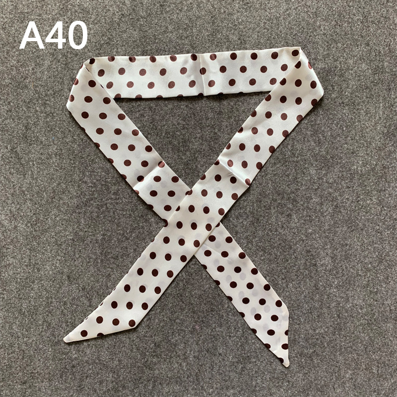 Manufacturer&#039;s Classic Slim Tie Bag Handle Scarves Small Silk Ribbon Decorative Scarf Bag with Women&#039;s Scarf