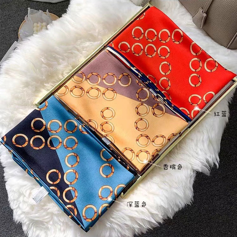 Silk Scarf Korean Style Satin Narrow Scarf Women&#039;s Scarf Square Scarf Ribbon Gift Gift Factory Wholesale Silk Scarves