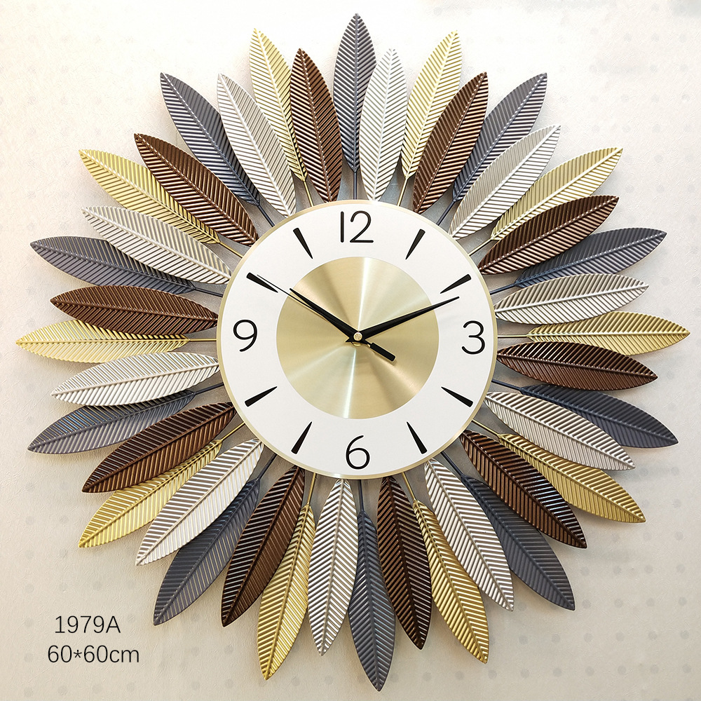 American Clock Wall Clock Living Room Modern Simple and Light Luxury Clock Creative Home Fashion Pocket Watch Atmospheric Nordic Wall Clock