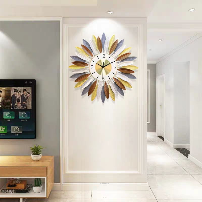 American Clock Wall Clock Living Room Modern Simple and Light Luxury Clock Creative Home Fashion Pocket Watch Atmospheric Nordic Wall Clock