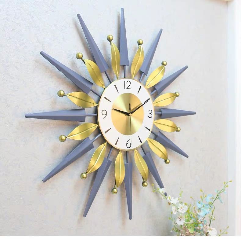 Clock Wall Clock Living Room Home Modern Nordic Style Clock Creative Simple Fashion Clock Mute Modern Atmosphere Pocket Watch