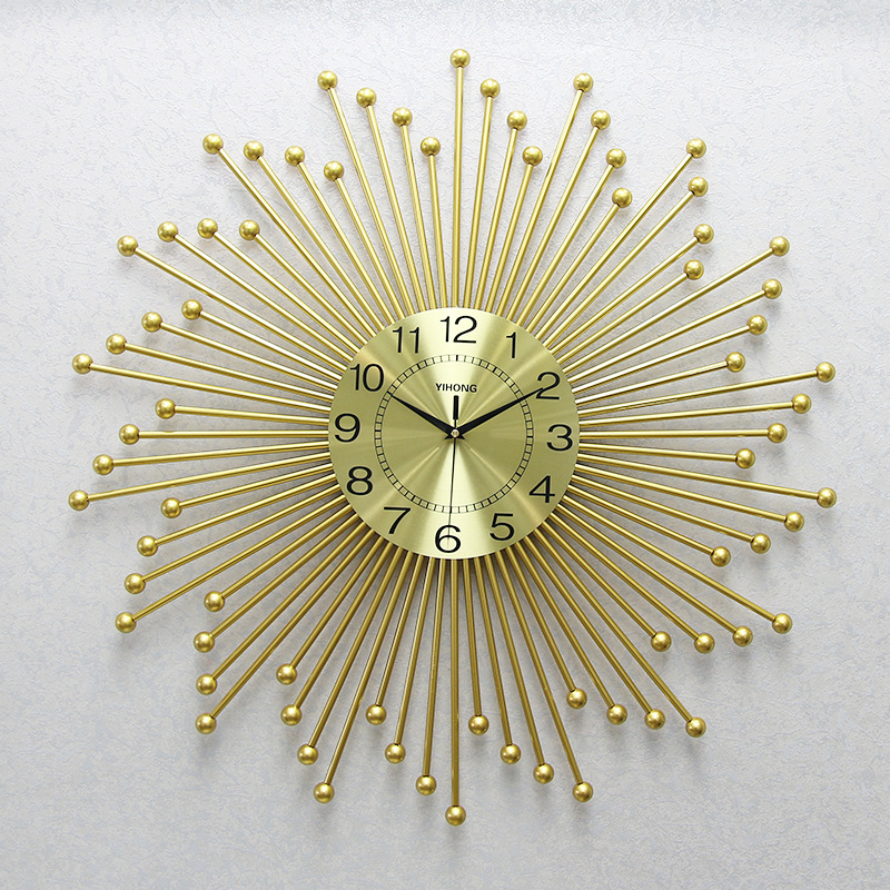 American Clock Wall Clock Living Room Modern Simple and Light Luxury Clock Creative Home Fashion Pocket Watch Atmospheric Nordic Wall Clock