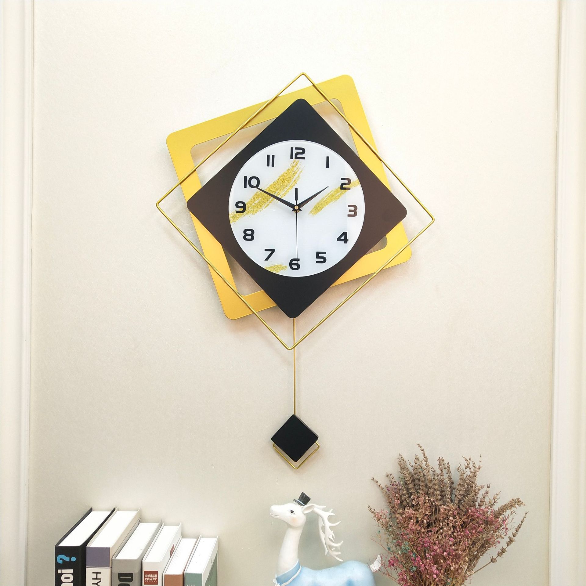 American Clock Wall Clock Living Room Modern Minimalist Clock Creative Home Fashion Pocket Watch Atmospheric Nordic Wall Clock