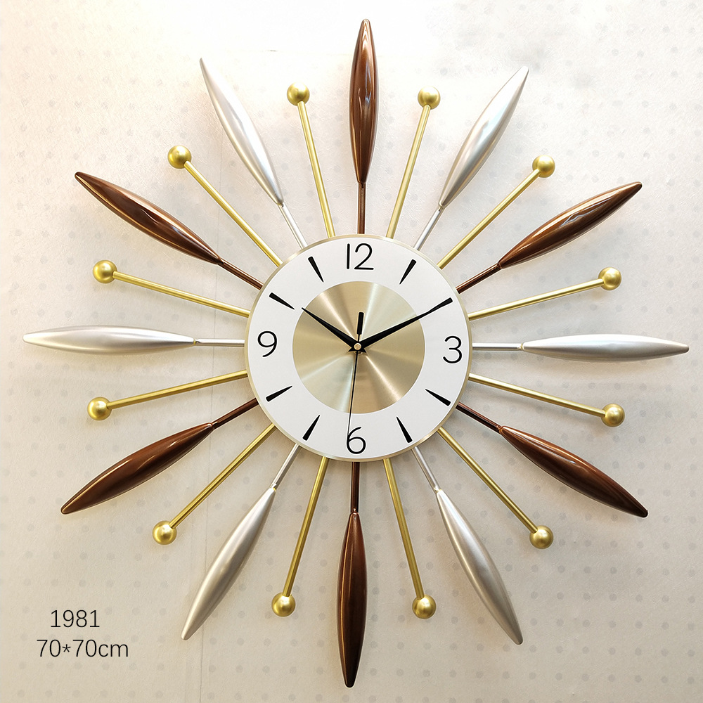 Yihong Living Room Modern Wall Clock Home Personality Atmosphere Pocket Watch Fashion Nordic Clock Minimalist Creative Noiseless Clock