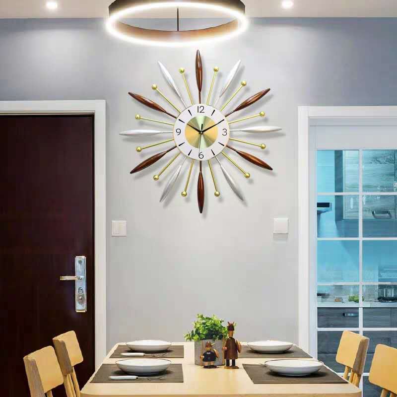 Yihong Living Room Modern Wall Clock Home Personality Atmosphere Pocket Watch Fashion Nordic Clock Minimalist Creative Noiseless Clock